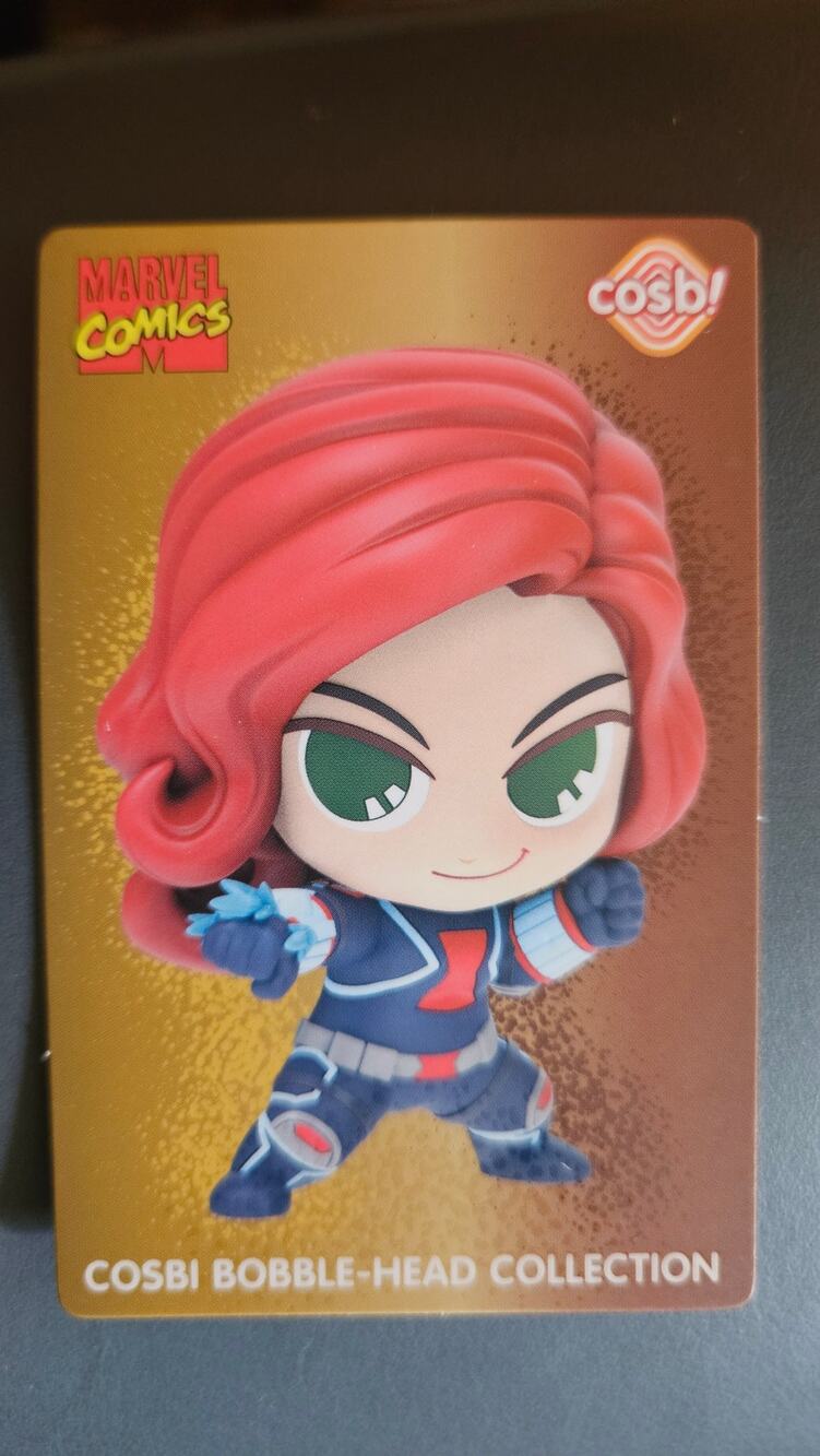 YuMe Cosbi Bobble Heads Marvel Comics Collectible Figure NIP Card Black Widow